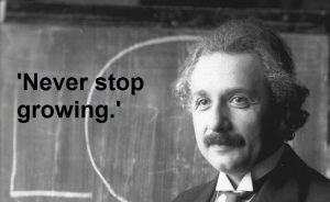 Albert_Einstein_Message Never stop growing