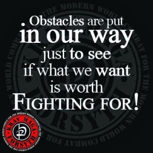 Obstacles are placed in our way